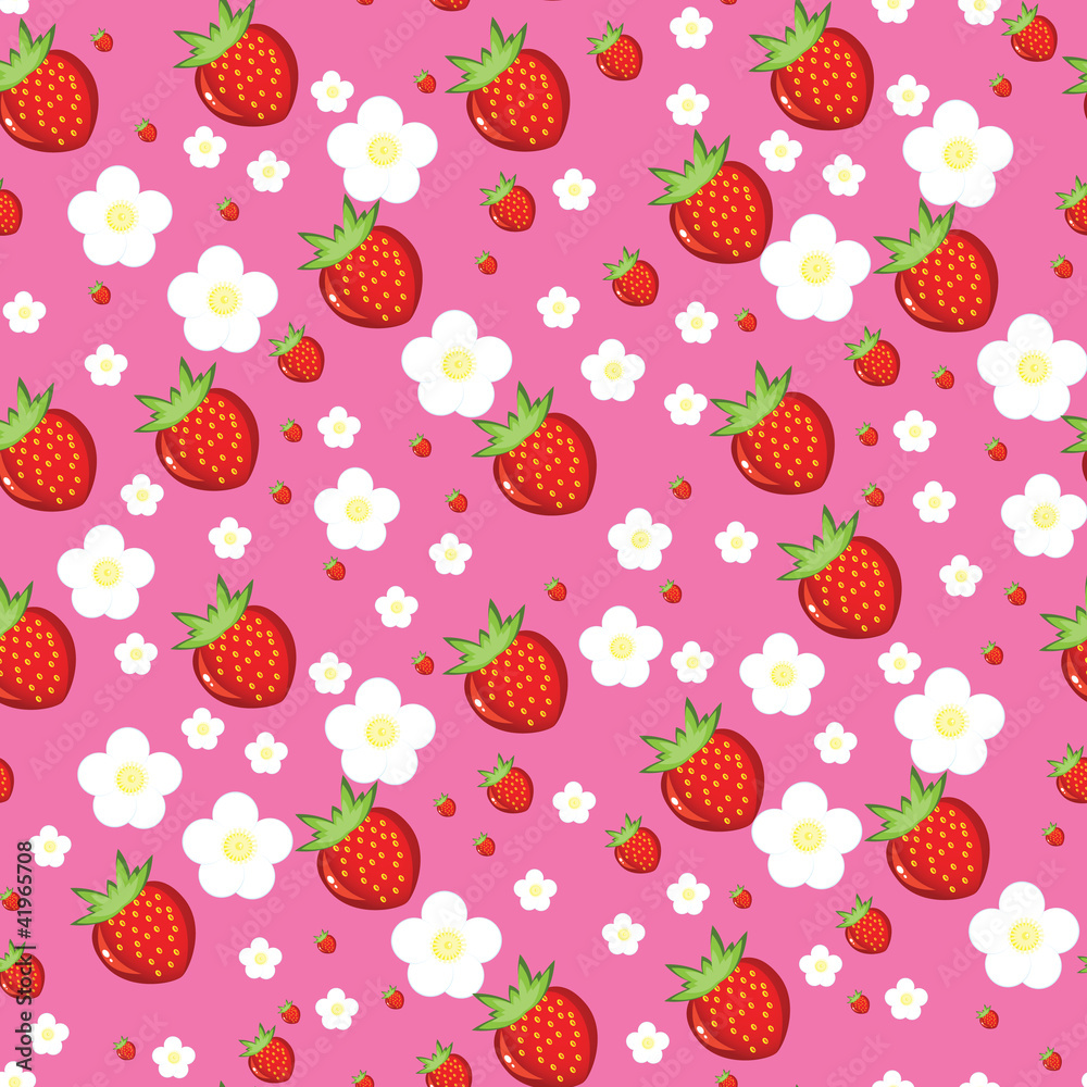 Seamless texture of strawberries Seamless texture of strawberries