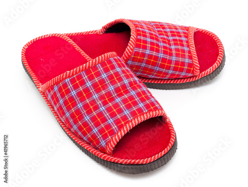 slippers isolated on white background