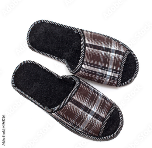 slippers isolated on white background