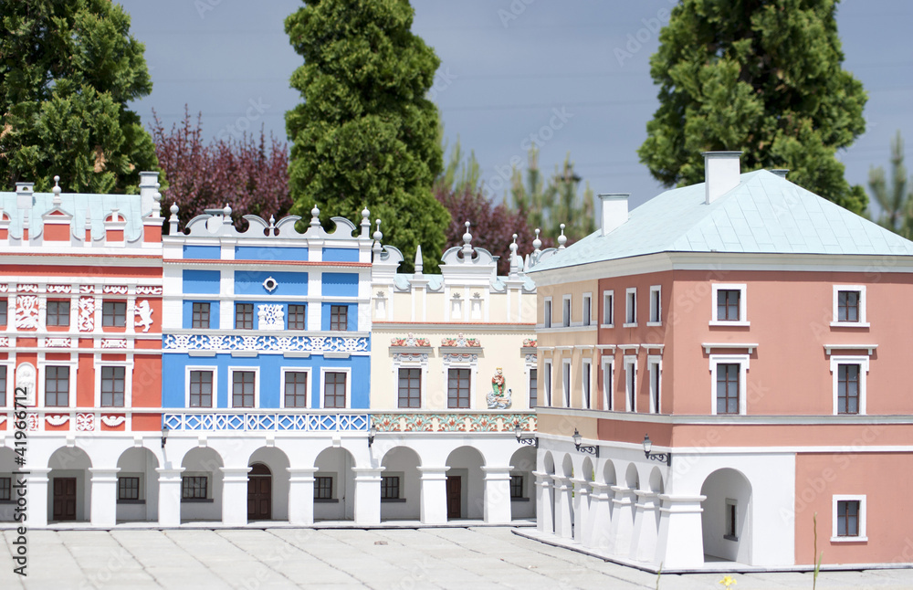 The Town Hall - Zamosc, miniture in Poland