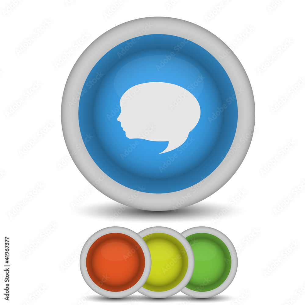 vector face bubble cpeech icon on white. Eps10 vector face bubble cpeech icon on white. Eps10