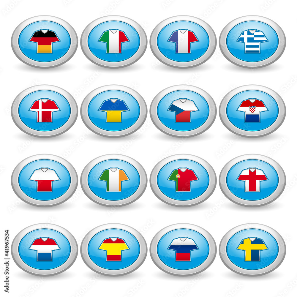 Teilnehmer Buttons blau Teilnehmer Buttons blau