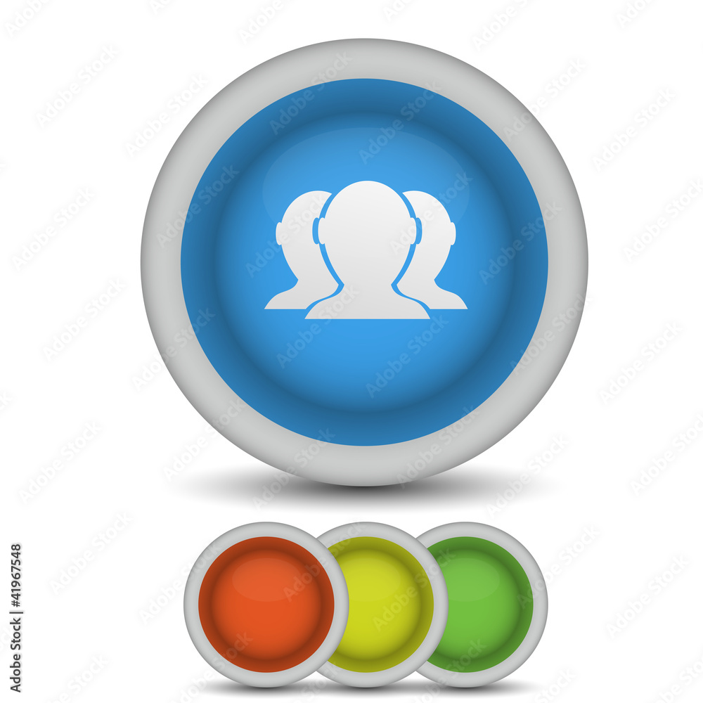 Vector group of friends icon on white. Eps10 Vector group of friends icon on white. Eps10