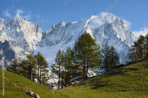 Tableau sur toile Il Monte Bianco