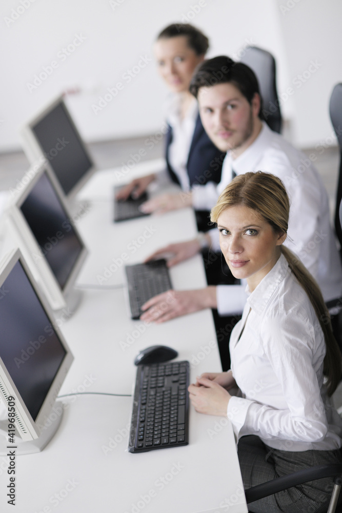 business people group working in customer and help desk office business people group working in customer and help desk office
