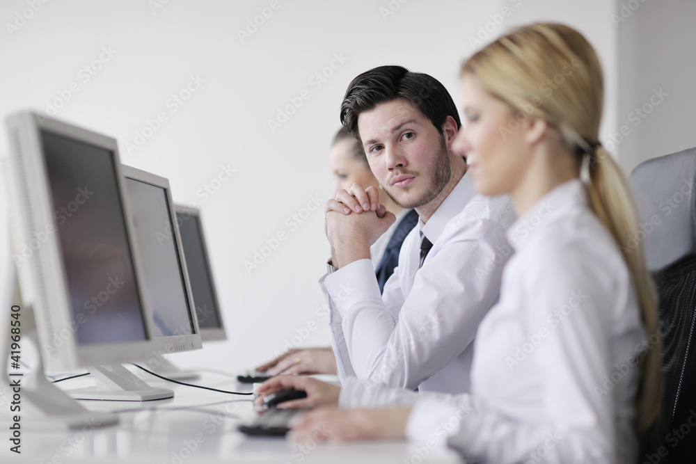 business people group working in customer and help desk office business people group working in customer and help desk office