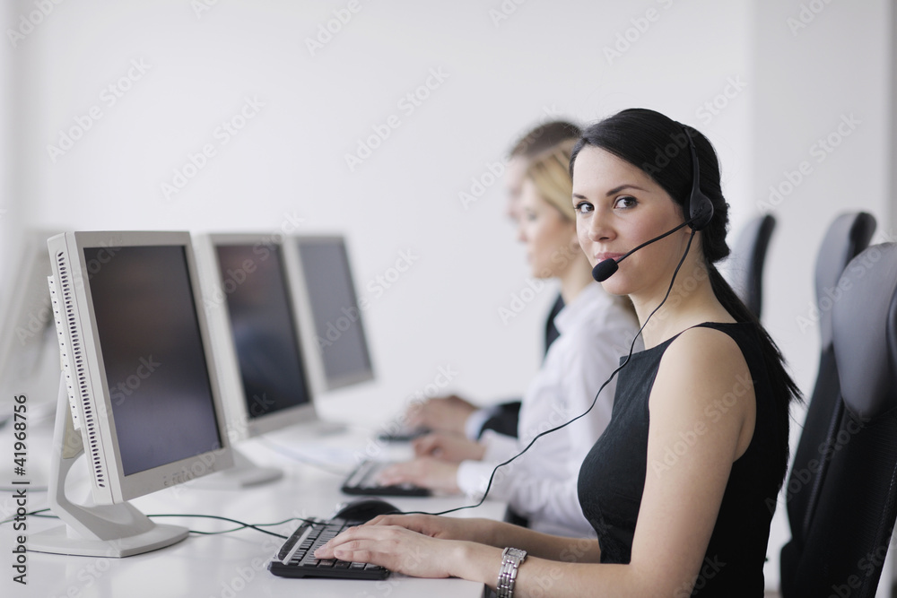 business people group working in customer and help desk office business people group working in customer and help desk office
