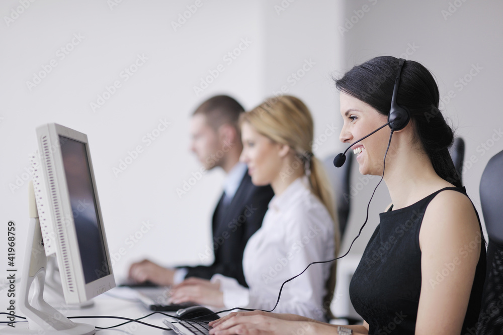 business people group working in customer and help desk office business people group working in customer and help desk office