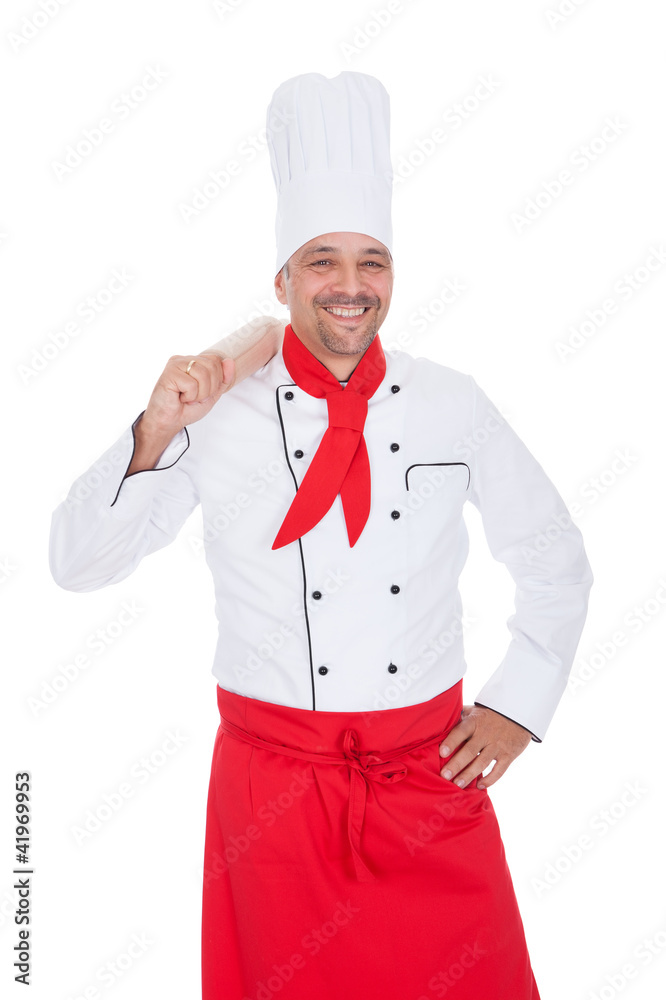 Portrait of a handsome cook Portrait of a handsome cook