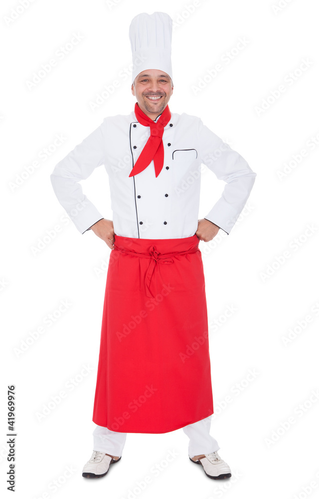 Portrait of a handsome cook Portrait of a handsome cook