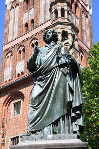 Nicolaus Copernicus statue in Torun