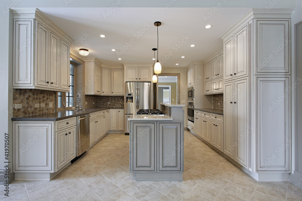 Fototapeta premium Kitchen in new construction home
