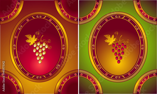 Labels or logo for Wines in old style