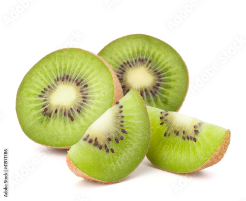 Kiwi fruit sliced segments