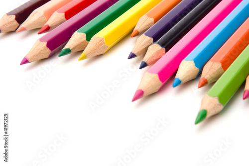 Colouring crayon pencils