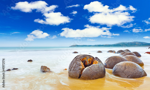 Billede på lærred Moeraki Boulders