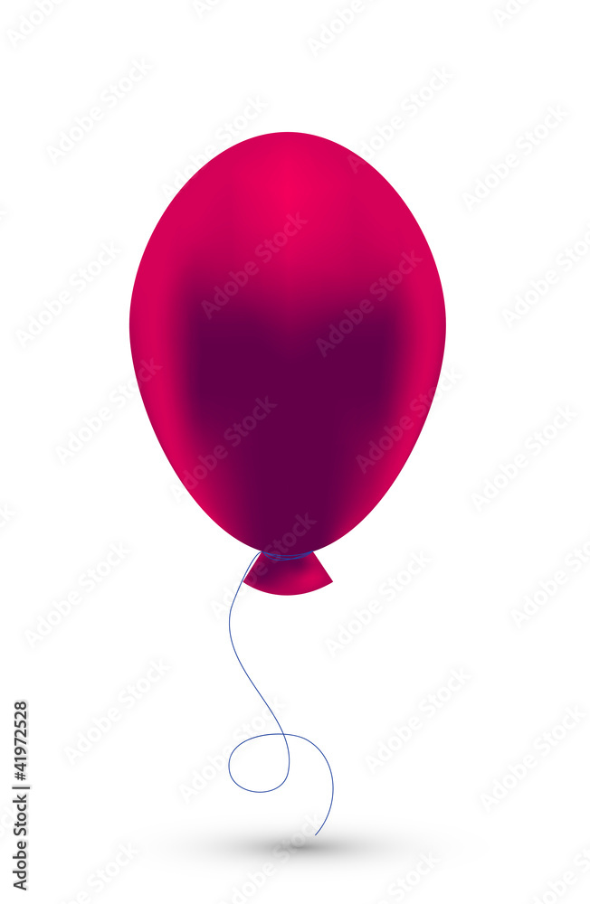 Vector red balloon isolated on white. Eps10 Vector red balloon isolated on white. Eps10