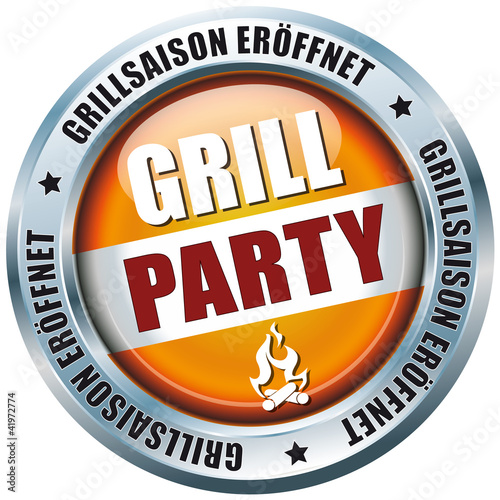 Grill Party - Grillsaison eröffnet - Button