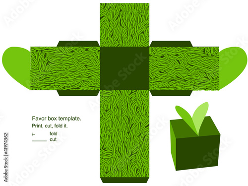 Gift box template