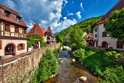 Rivière Vosgienne à kaysersberg , Alsace (Fr)