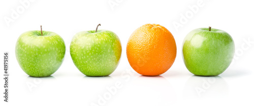 Orange Among Green Apples