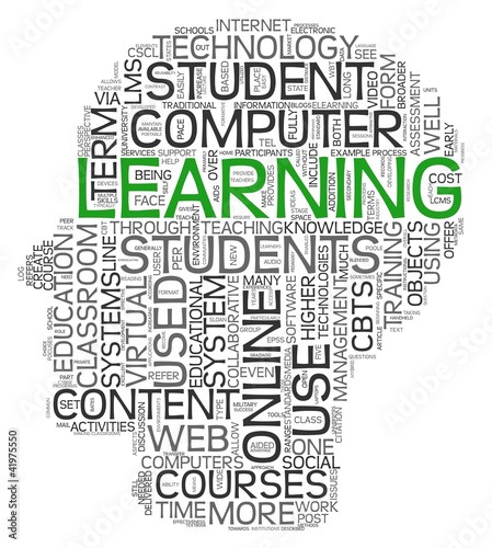 Learning concept in tag cloud