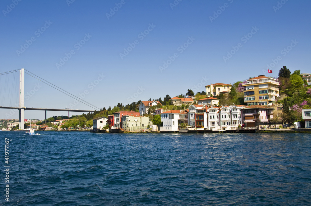 Le pont du Bosphore et la rive asiatique  - Istambul