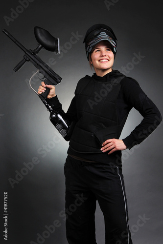 Obraz na płótnie Paintball Girl