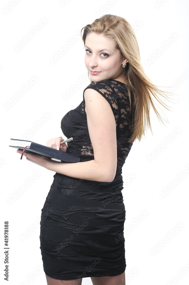 business woman. studio portrait on a white background. isolation business woman. studio portrait on a white background. isolation