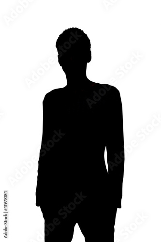 Silhouetrte ines jungen Mannes