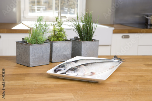 Küchenfertige Makrele