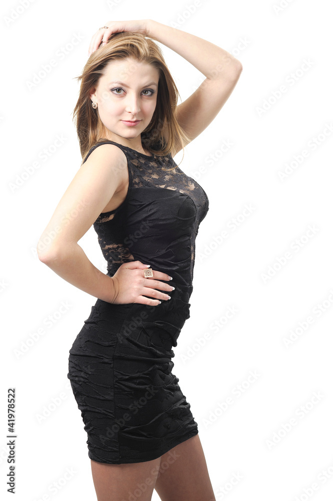 Fototapeta premium business woman on white background studio