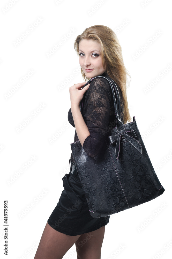 business woman on white background studio business woman on white background studio