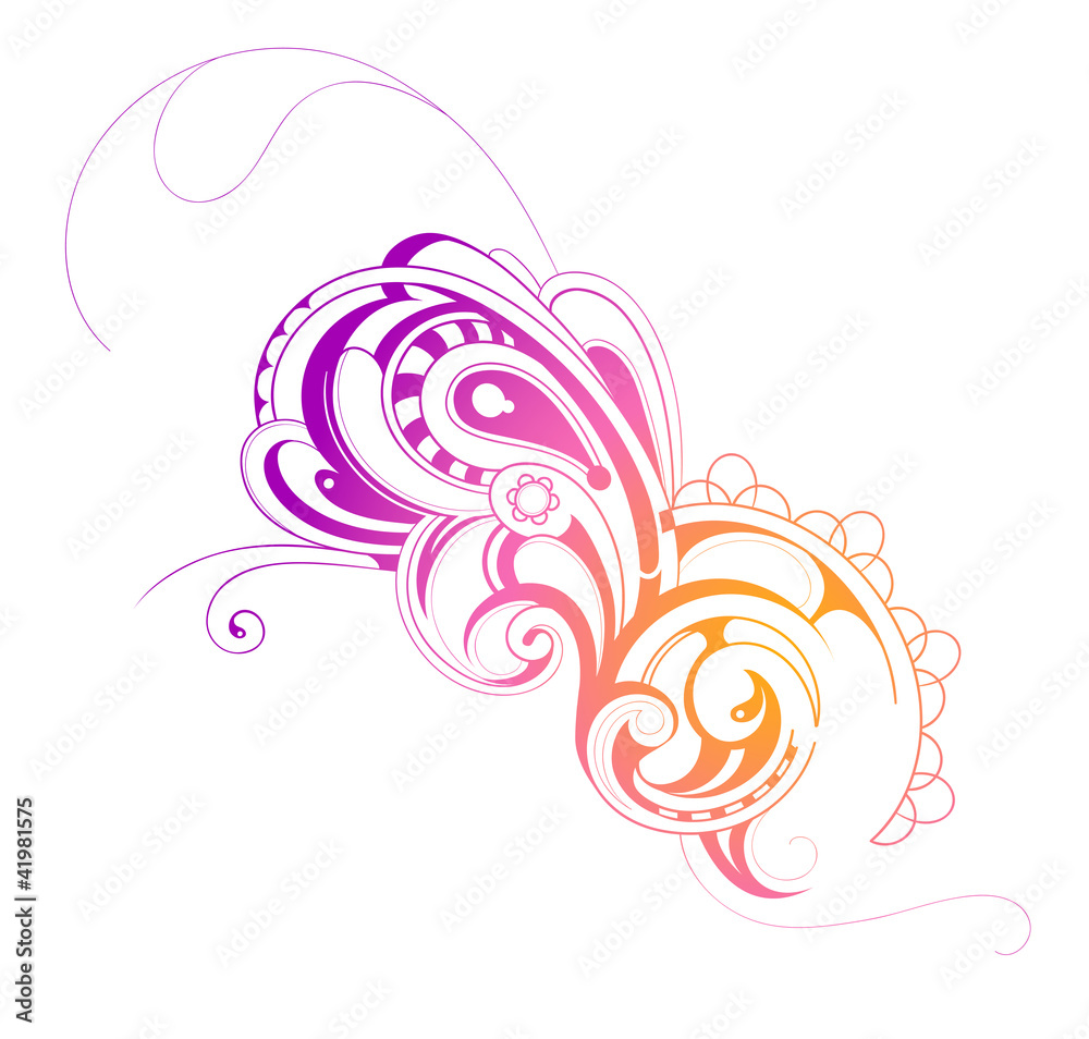 Creative design swirls isolated on white Creative design swirls isolated on white