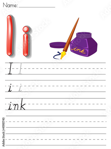 Alphabet handwriting series