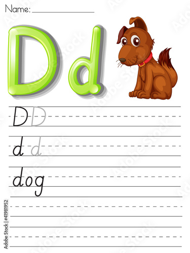 Alphabet handwriting series