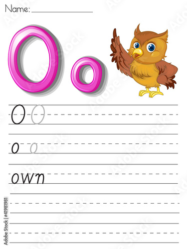 Alphabet handwriting series