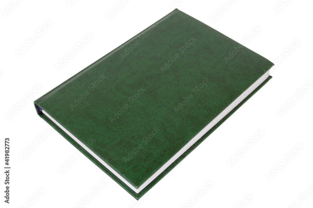 Fototapeta premium green notebook isolated