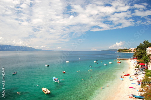 Plaża w Brist w Chorwacji