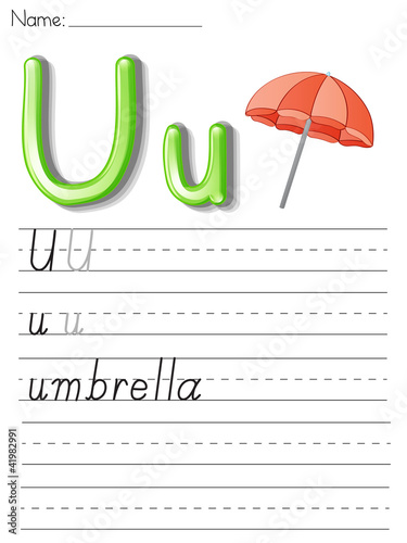 Alphabet handwriting series