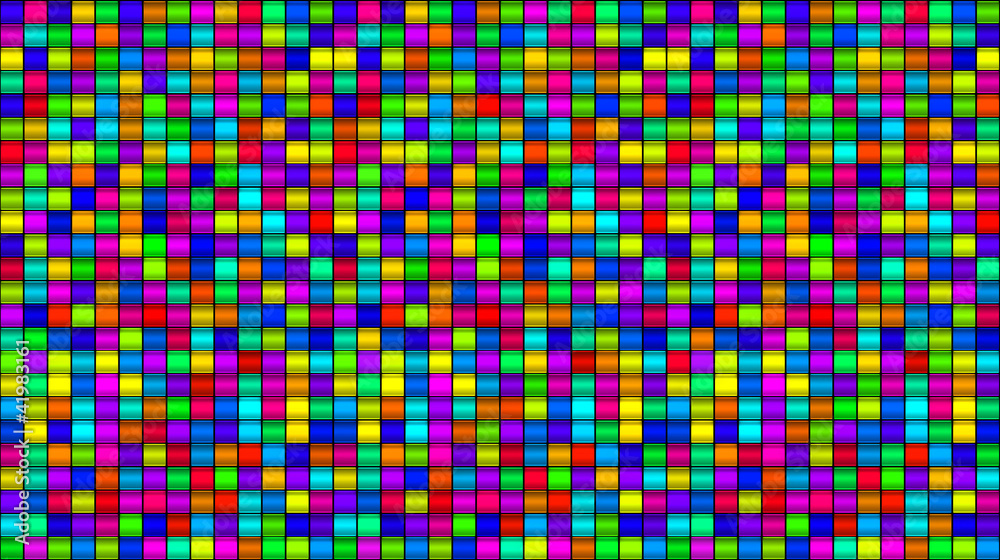 Multi colored Glass Squares Background