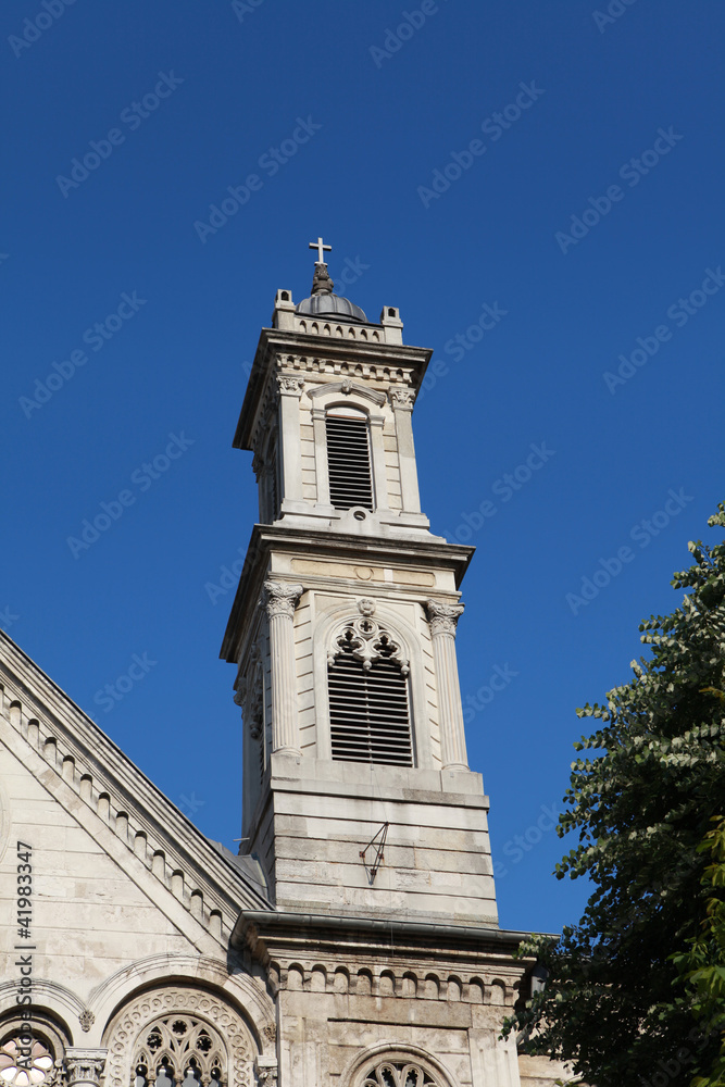 The Bell Tower of Ayia Triada Greek Orthodox Church, Istanbul.
