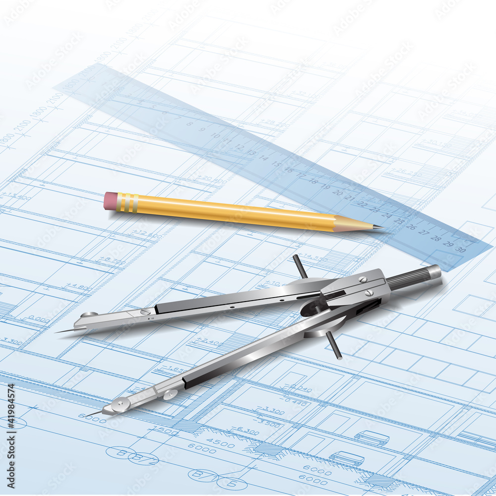 Architectural background. Part of architectural project Architectural background. Part of architectural project