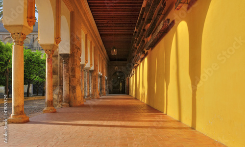Patio de los Naranjos in Cathedral   Mosque of Cordoba  Spain