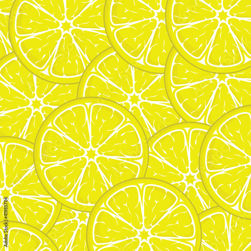 lemon background from slices of lemons