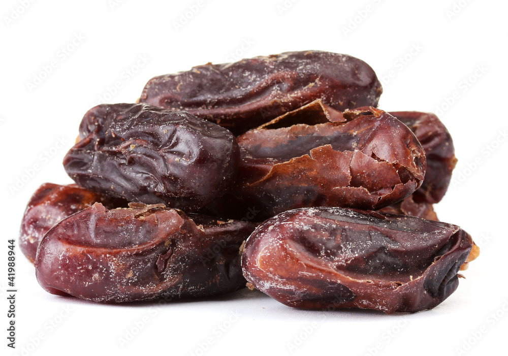 delicious dried dates isolated on white delicious dried dates isolated on white