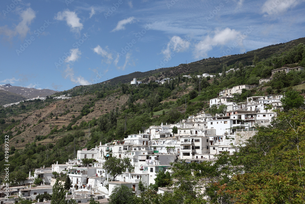 White Andalusian village Pampaneira in Spain
