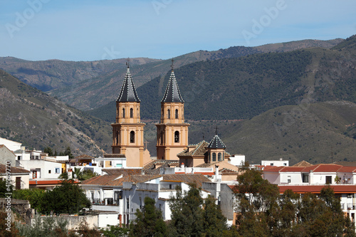 Cathedral of the Andalusian village Orgiva, Spain