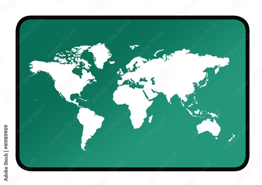 World map sign World map sign