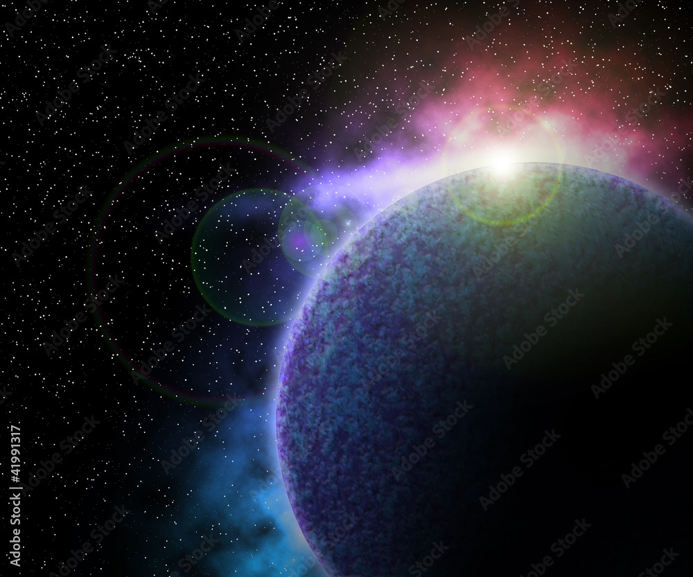 Planet in Space Background Planet in Space Background